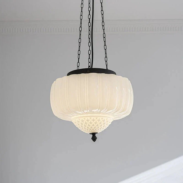 Nowoczesna biała minimalistyczna lampa wisząca