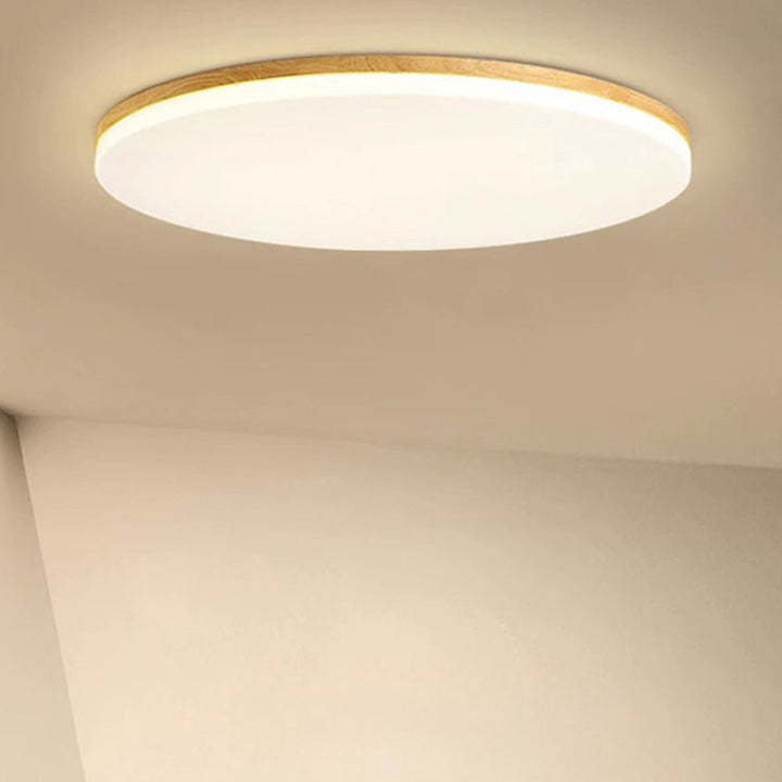 Kilka okrągłych lamp sufitowych LED z akrylu