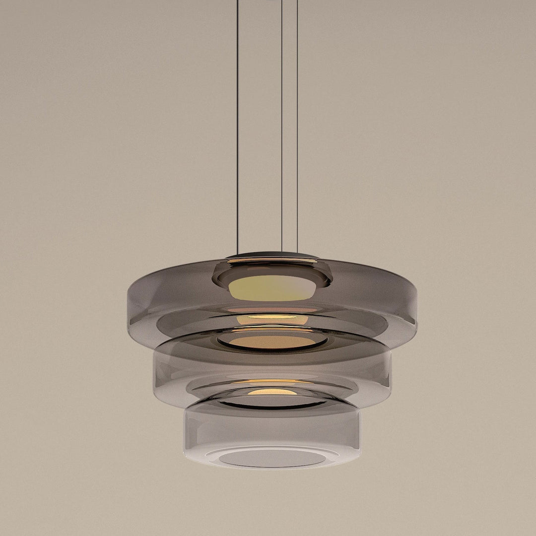 Szklane lampy wiszące w stylu Bauhaus