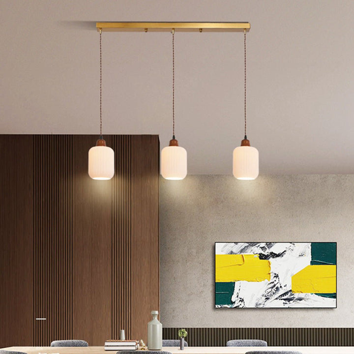 Lampa wisząca ceramiczna biała
