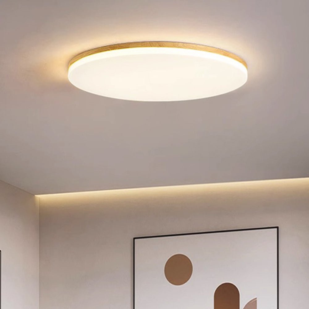 Kilka okrągłych lamp sufitowych LED z akrylu