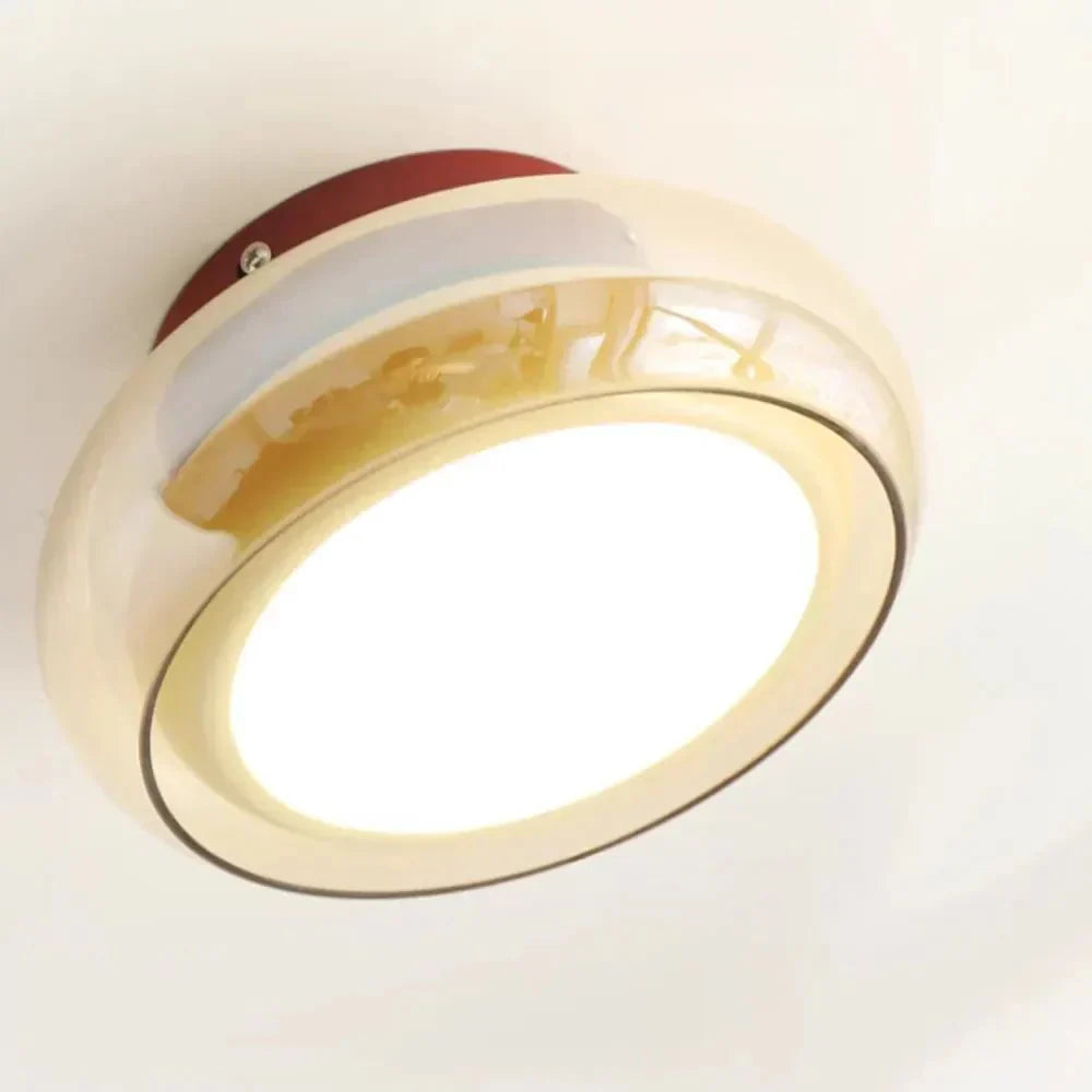 Vintage mała akrylowa lampa sufitowa LED