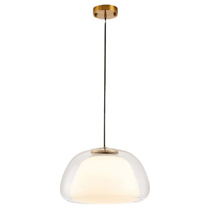 Nowoczesna lampa wisząca ze szkła mlecznego