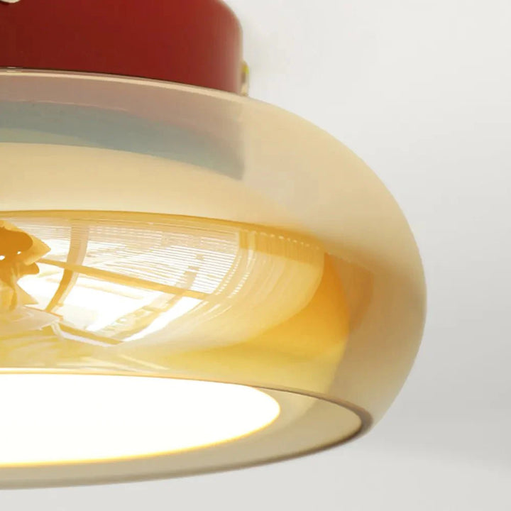 Vintage mała akrylowa lampa sufitowa LED