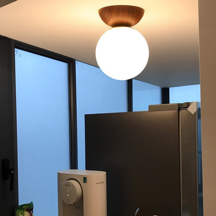 Lampa sufitowa w stylu japońskim