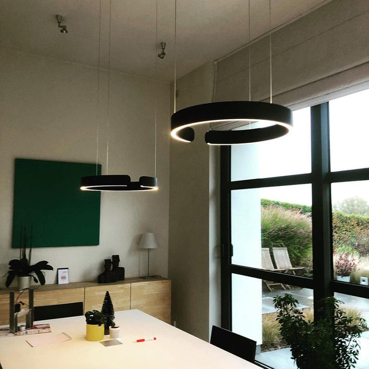 Nowoczesna okrągła lampa wisząca LED