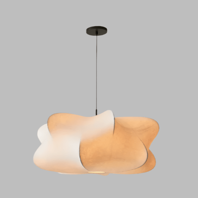 Lampa wisząca Wabi Sabi z jedwabiu Japonia