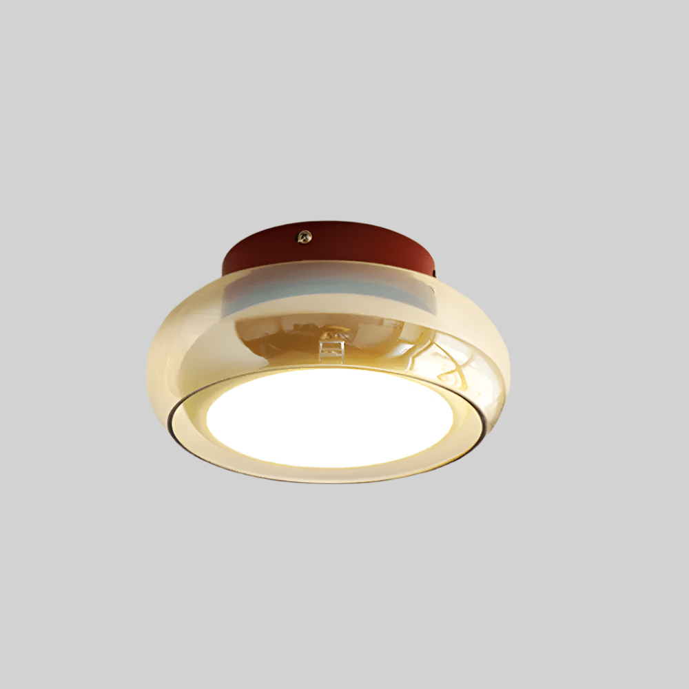 Vintage mała akrylowa lampa sufitowa LED