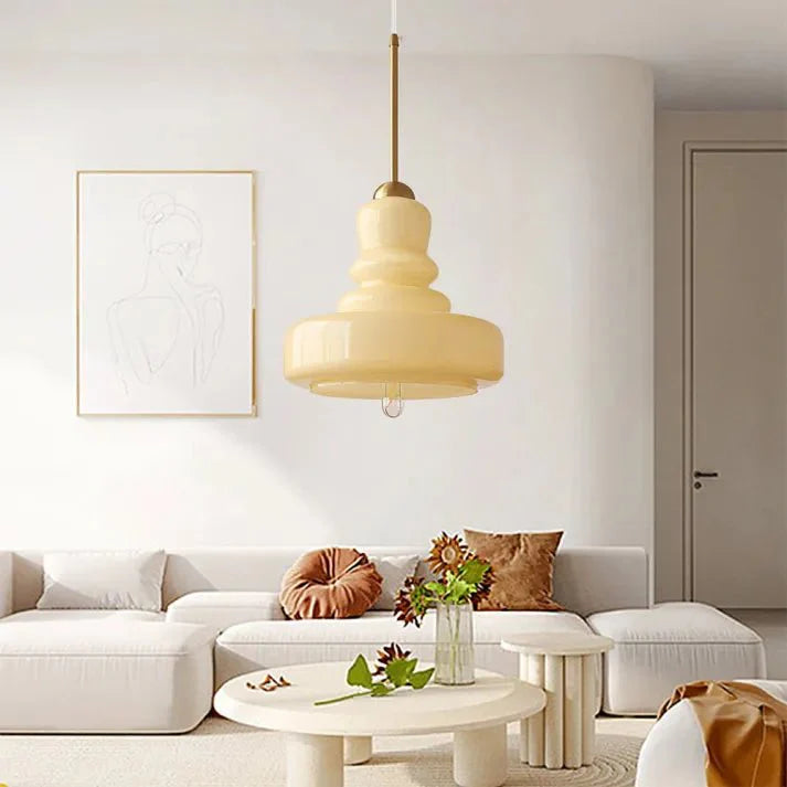 Lampa wisząca szklana Bauhaus kalebas