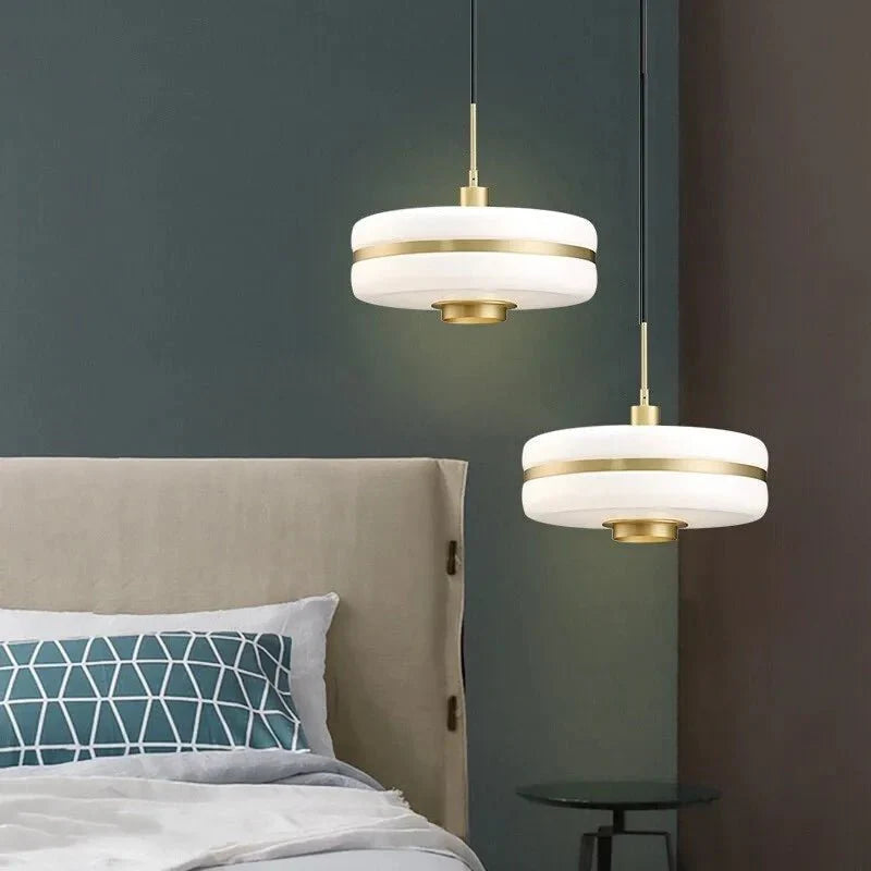 Skandynawska lampa wisząca z luksusowego szkła