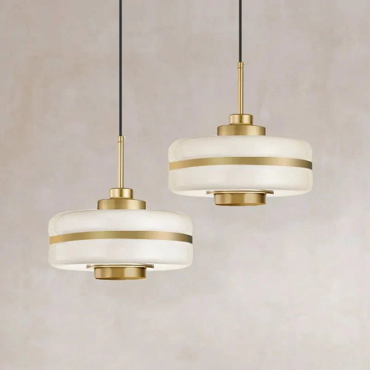 Skandynawska lampa wisząca z luksusowego szkła