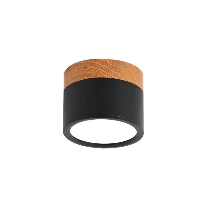 Nordyckie cylindryczne lampy sufitowe LED do korytarzy