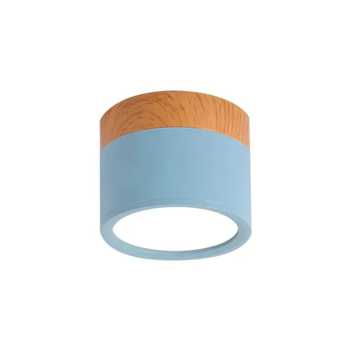 Nordyckie cylindryczne lampy sufitowe LED do korytarzy