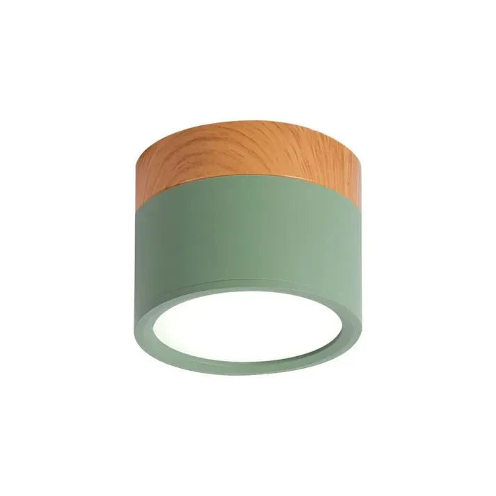 Nordyckie cylindryczne lampy sufitowe LED do korytarzy