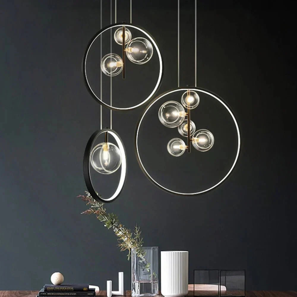 Nordyckie lampy wiszące Bubble ze szklanym kloszem