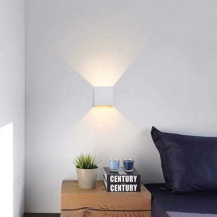 Nowoczesna Aluminiowa Wodoodporna Lampa LED na Ścianę do Użytku Wewnętrznego i Zewnętrznego