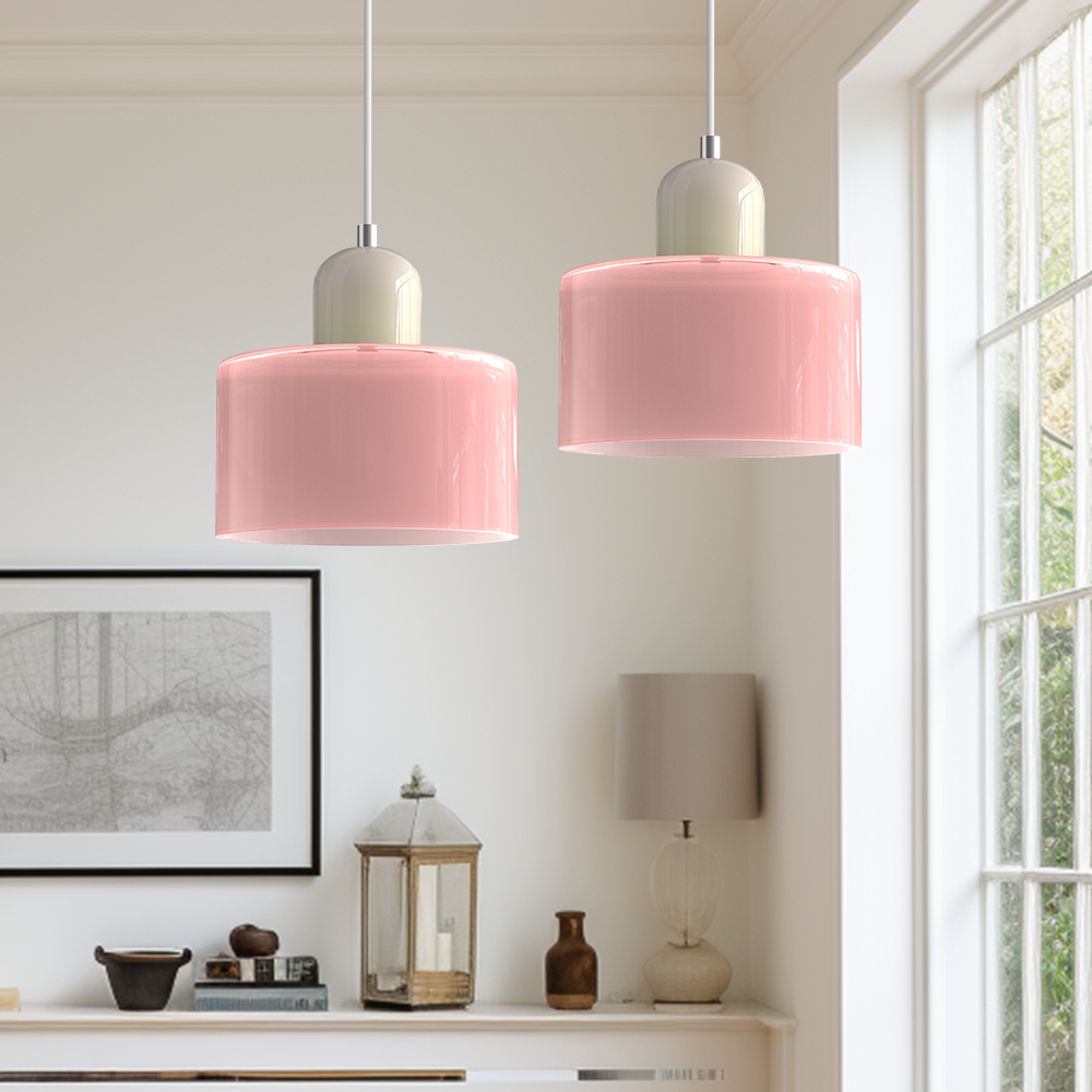 Szklana lampa wisząca Bauhaus
