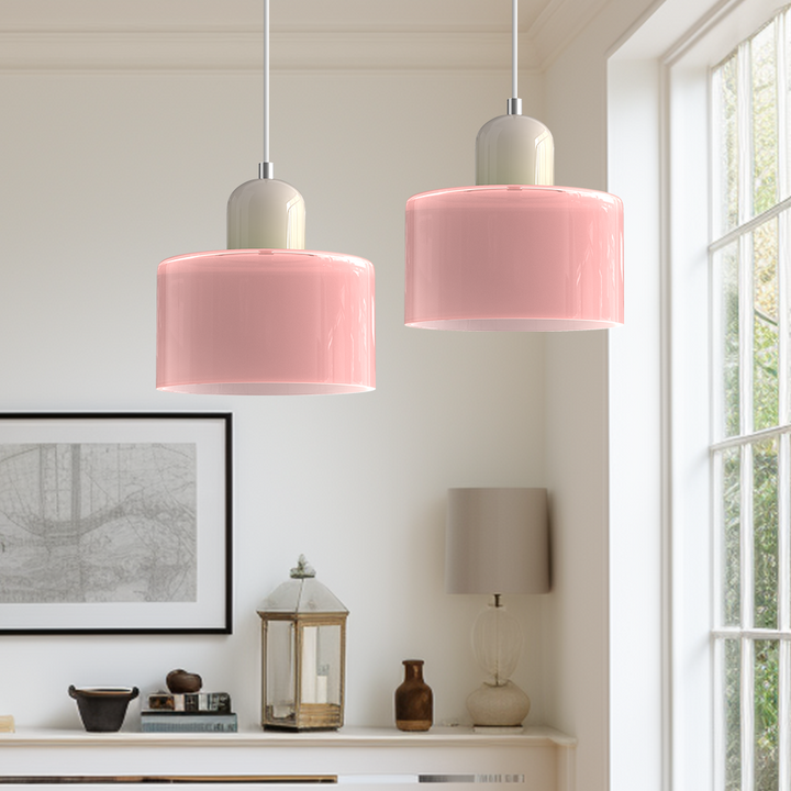 Szklana lampa wisząca Bauhaus