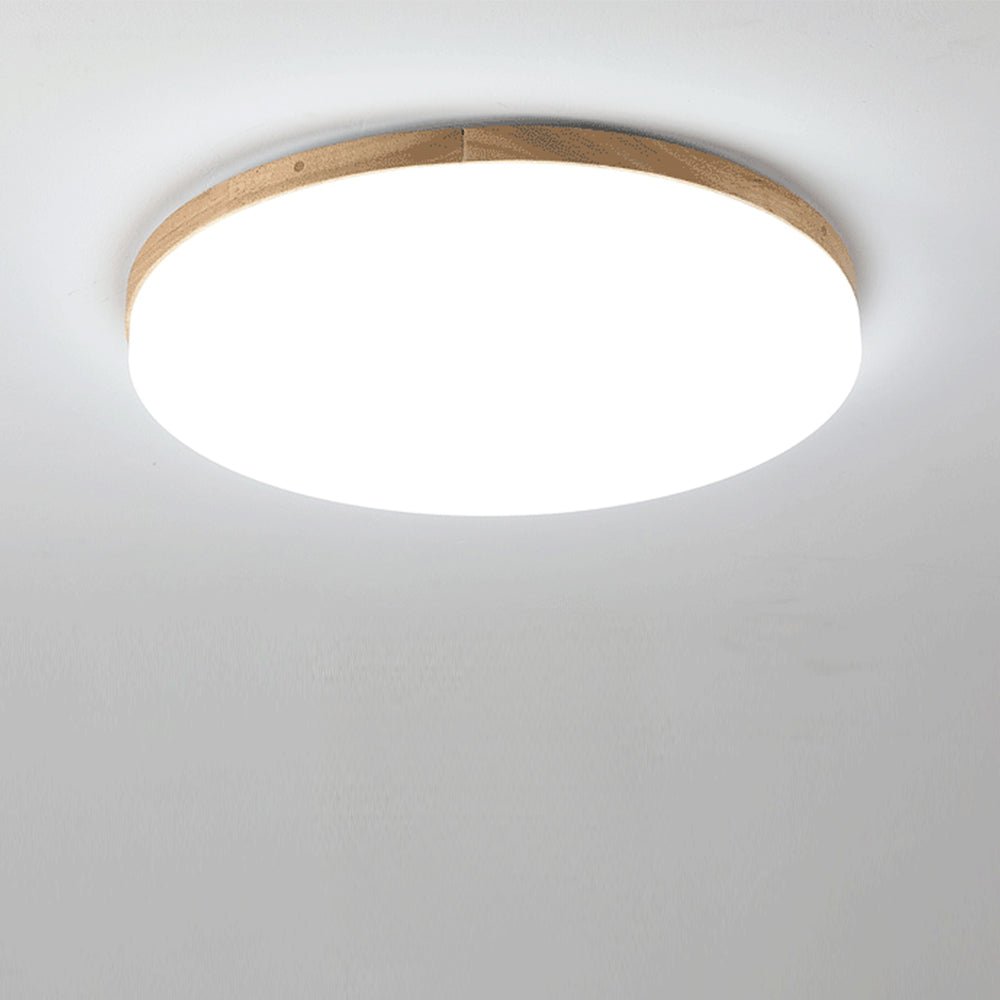 Kilka okrągłych lamp sufitowych LED z akrylu