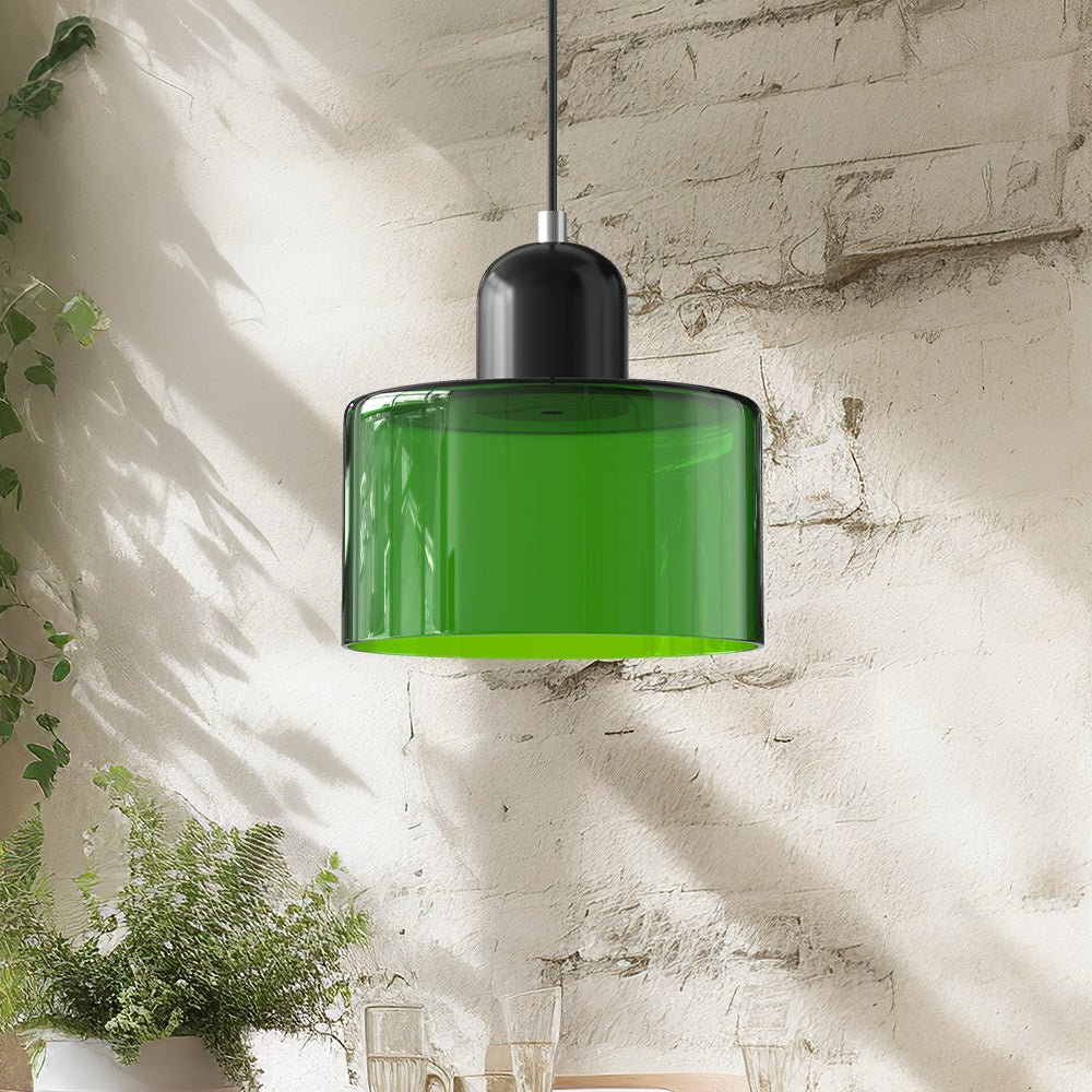 Szklana lampa wisząca Bauhaus