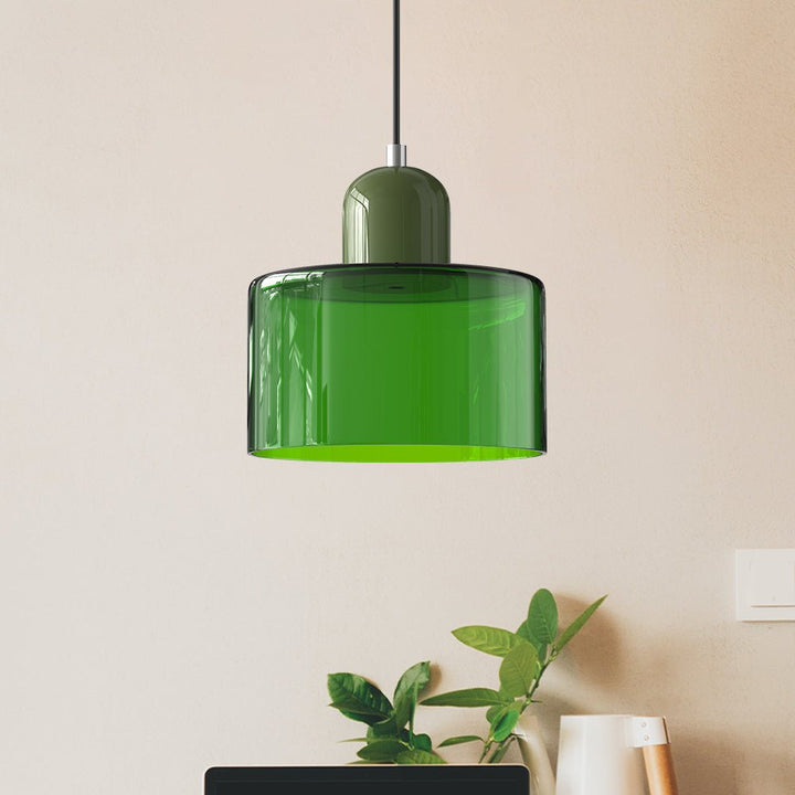 Szklana lampa wisząca Bauhaus
