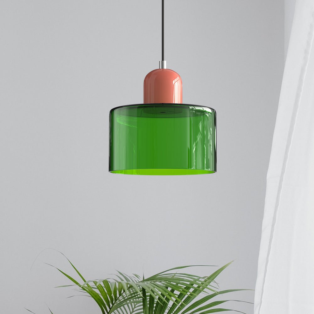 Szklana lampa wisząca Bauhaus