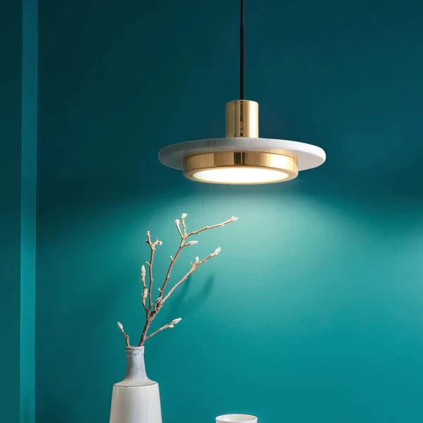 Nowoczesna Prosta Lampa Wisząca Marmurowa