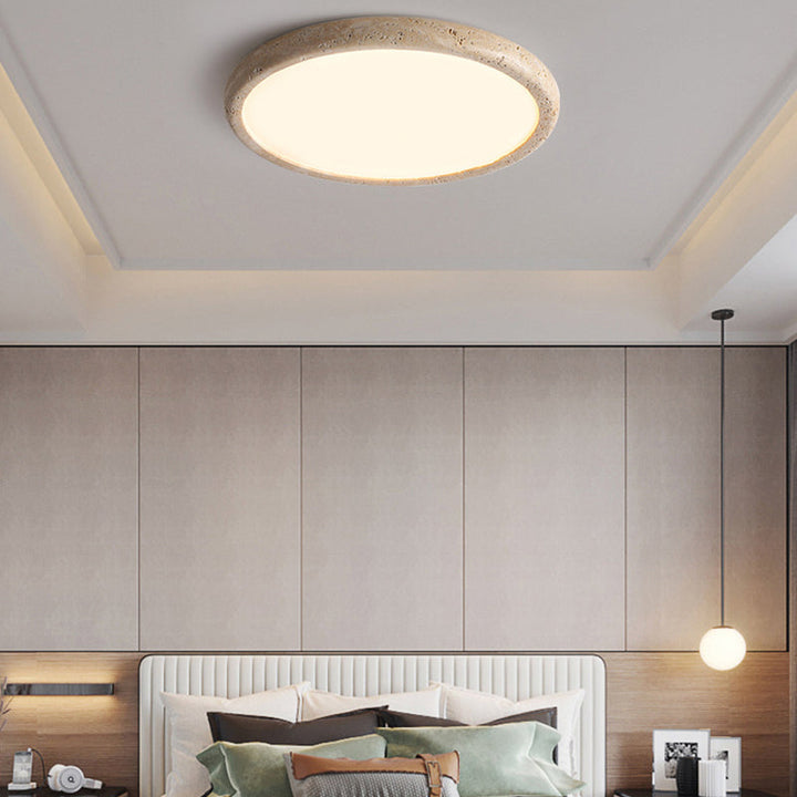 Lampa sufitowa LED z kamienia naturalnego