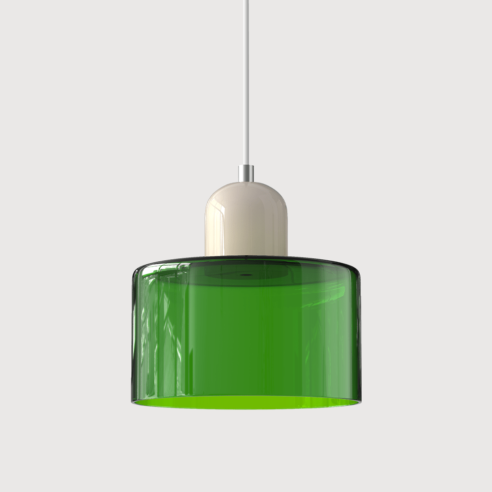 Szklana lampa wisząca Bauhaus
