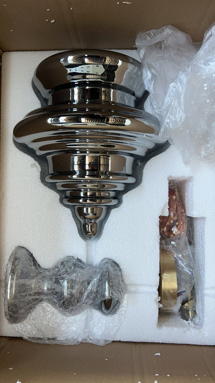 Nowoczesna Szara Szklana Lampa Wisząca z Gwiazdami