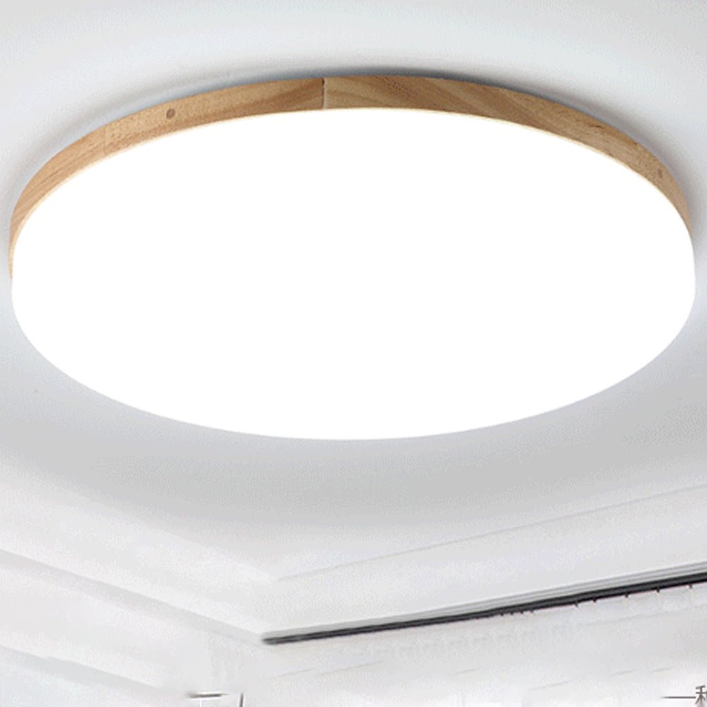 Kilka okrągłych lamp sufitowych LED z akrylu