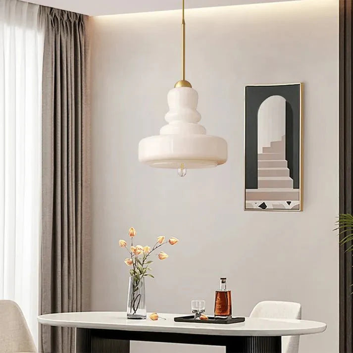 Lampa wisząca szklana Bauhaus kalebas