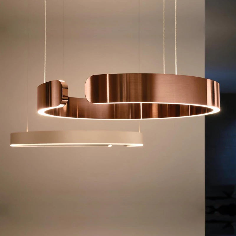 Nowoczesna okrągła lampa wisząca LED