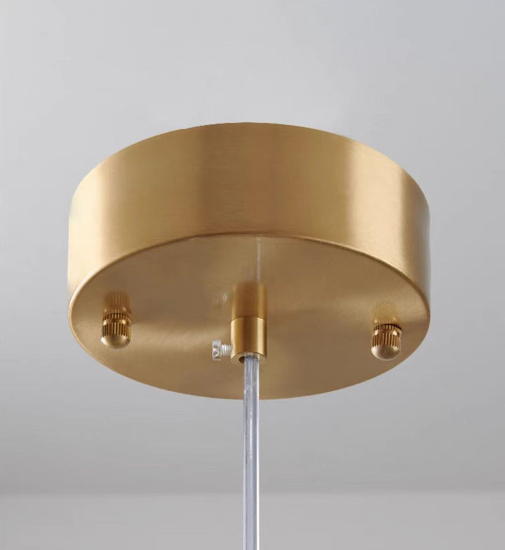 Nowoczesna Szara Szklana Lampa Wisząca z Gwiazdami