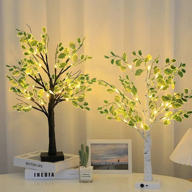 Oświetlenie Choinkowe LED Zielone Liście na Boże Narodzenie