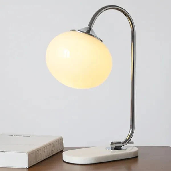Lampa stołowa Marshmallow z metalu i szkła