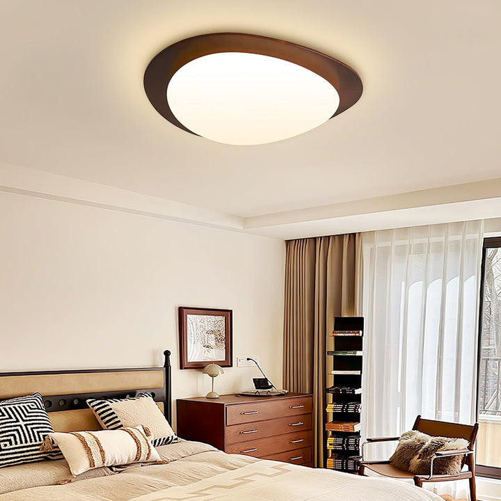 Skandynawska Lampa Sufitowa Pebble Wood Grain
