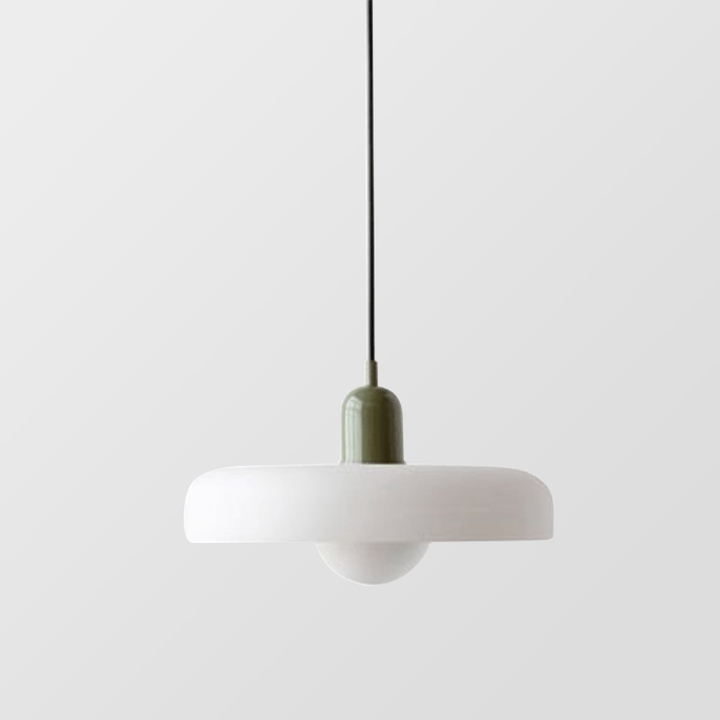 Lampa wisząca Bauhaus z kolorowego szkła