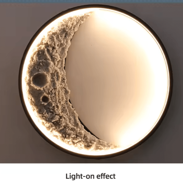 lampa ścienna 3d księżyc