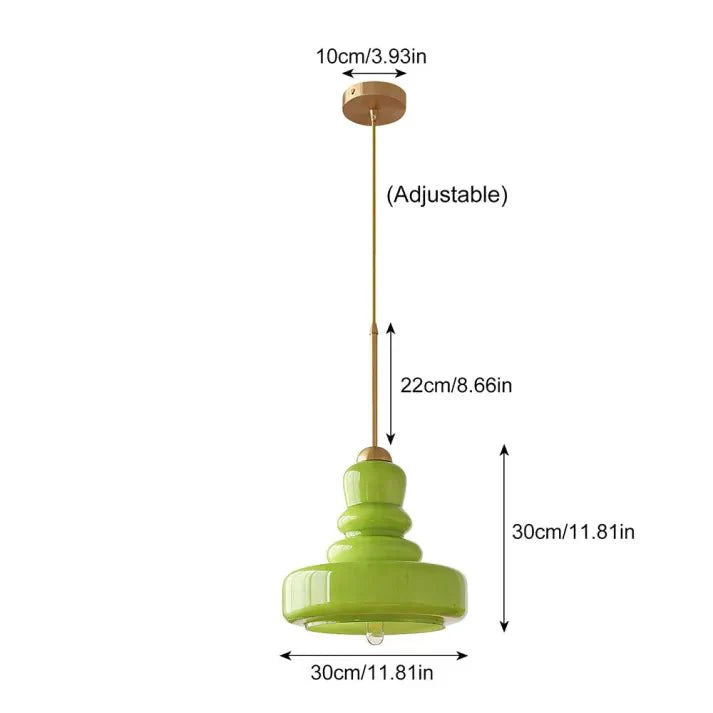 Lampa wisząca szklana Bauhaus kalebas