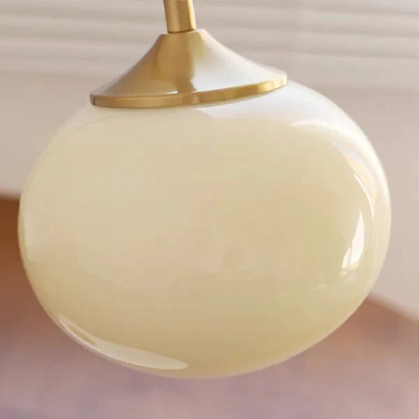 Lampa stołowa Marshmallow z metalu i szkła