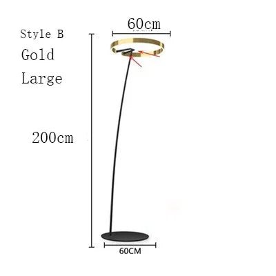 Skandynawska lampa stojąca LED