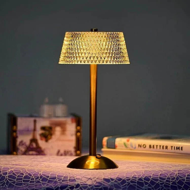 Krystaliczna Bezprzewodowa Lampa Stołowa