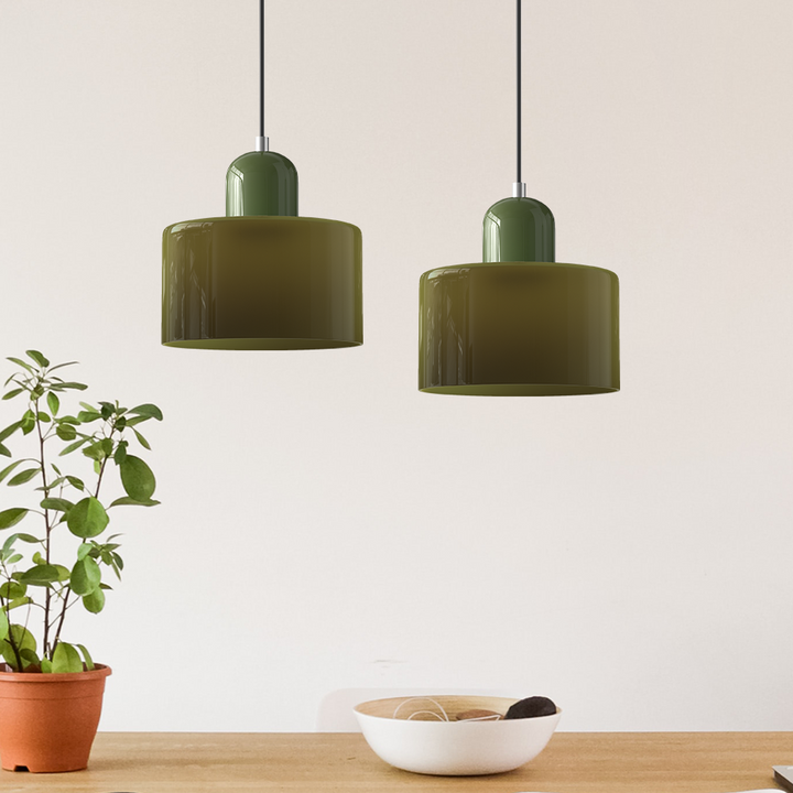 Szklana lampa wisząca Bauhaus