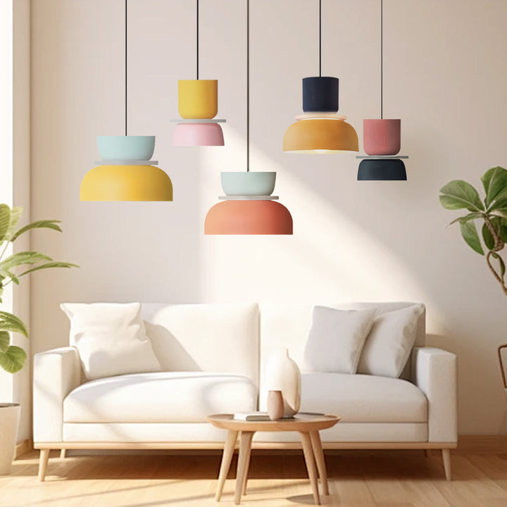 Dulcy Kleurblok Skandynawska Lampa Wisząca
