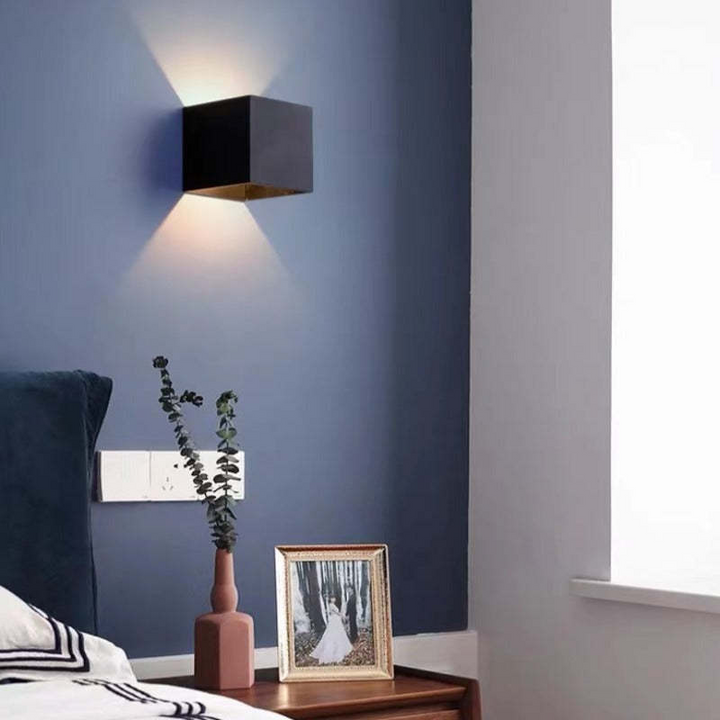 Nowoczesna Aluminiowa Wodoodporna Lampa LED na Ścianę do Użytku Wewnętrznego i Zewnętrznego