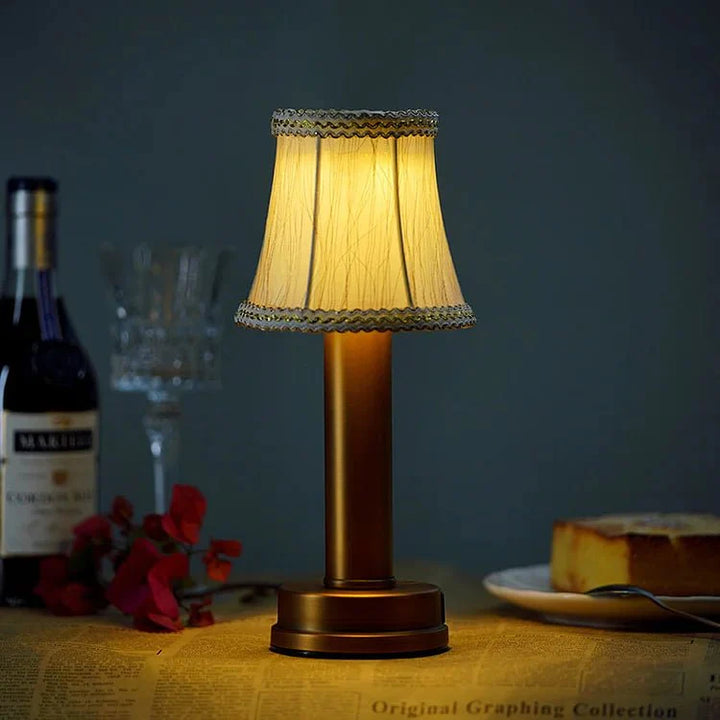LED bezprzewodowa metalowa lampa stołowa