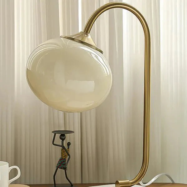 Lampa stołowa Marshmallow z metalu i szkła