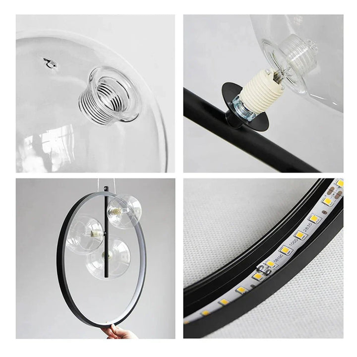 Nordyckie lampy wiszące Bubble ze szklanym kloszem
