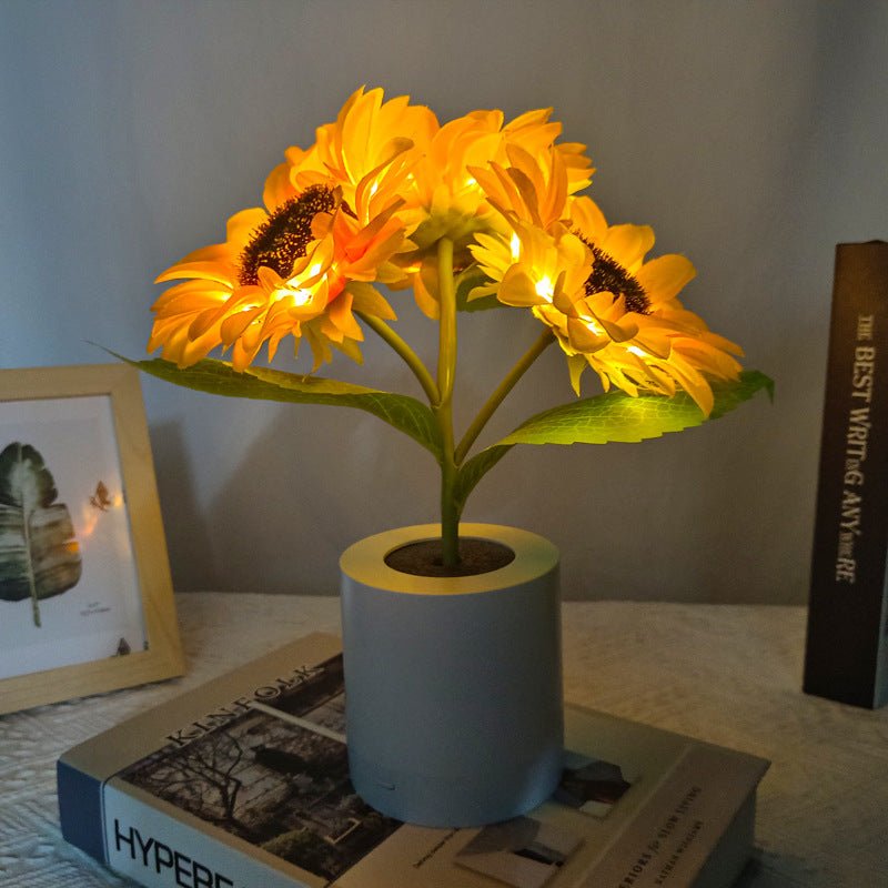 Lśniąca lampa słonecznika